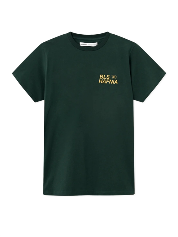 BLS Hafnia Cracked Varsity T-Shirt - Dark Green