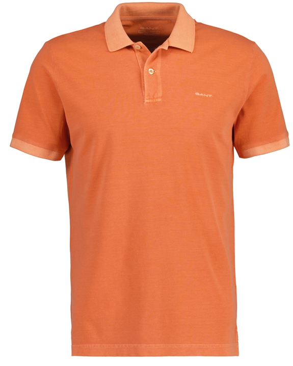 GANT Sunfaded Pique SS Rugger Poloshirt - Apricot Orange