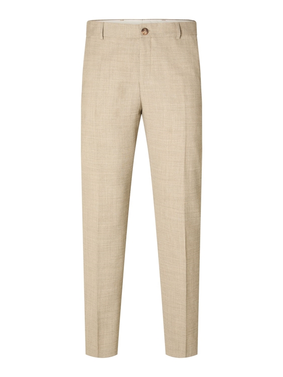 Selected Slim Oasis Linen Trouser - Sand